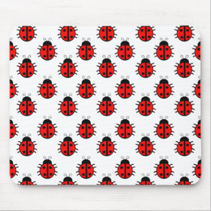 Tapis De Souris Coccinelles Rouges Mignonnes Motif et Insecte Joye