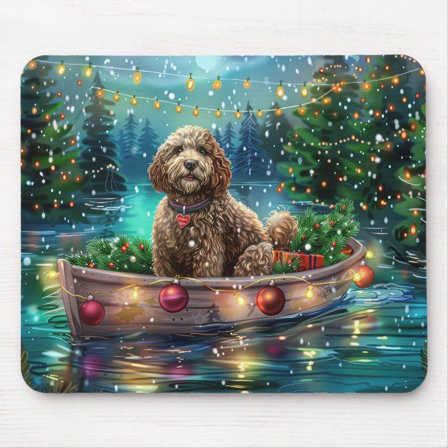 Tapis De Souris Cockapoo Christmas Festive Voyage (Devant)