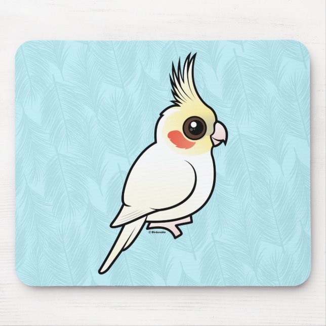 Tapis De Souris Cockatiel de Lutino (Devant)