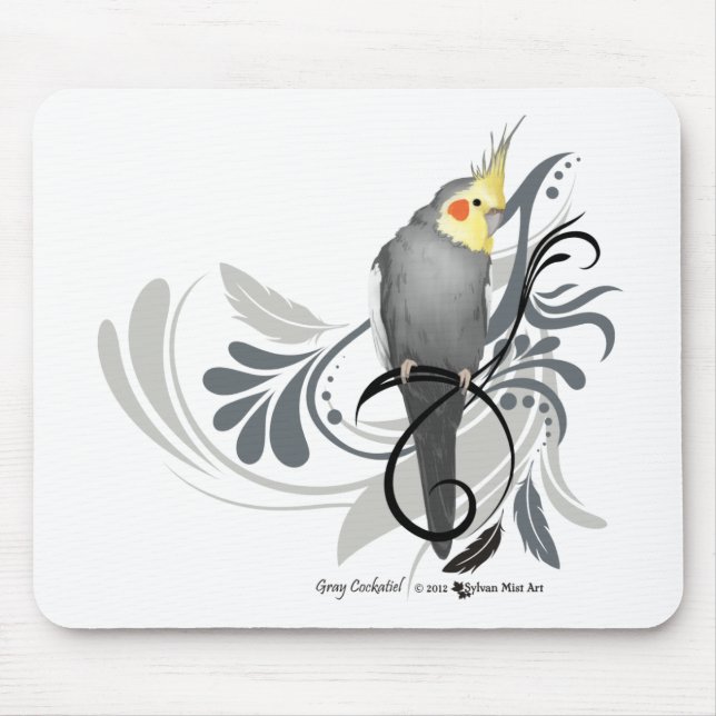 Tapis De Souris Cockatiel gris (Devant)