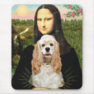 Tapis De Souris Cocker (Buff) - Mona LIsa