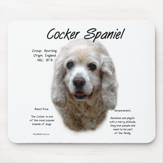 Tapis De Souris Cocker Spaniel (buff) (Devant)