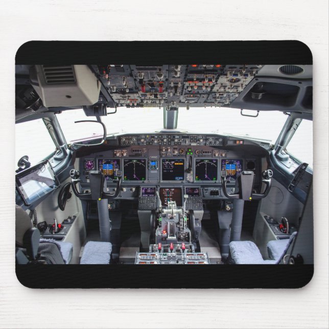 Tapis De Souris Cockpit Jet commercial (Devant)