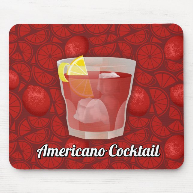Tapis De Souris cocktail Americano (Devant)