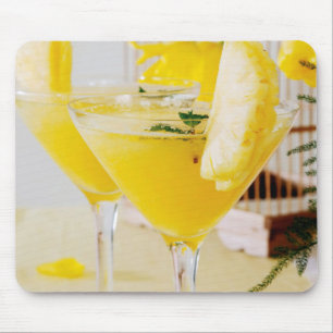 Tapis De Souris Cocktail de Fresca à l'ananas et au gingembre