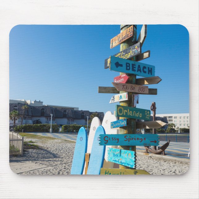 Tapis De Souris Cocoa Beach Totem Tiki (Devant)