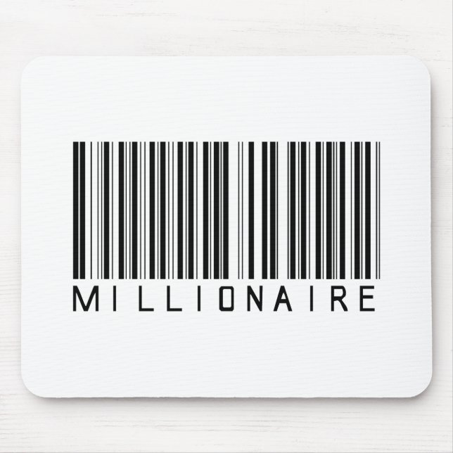 Tapis De Souris Code barres de millionnaire (Devant)