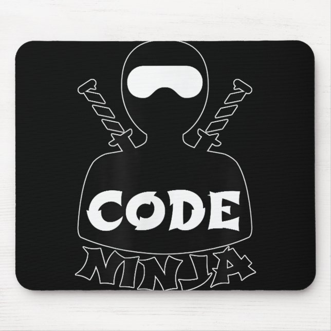 Tapis De Souris Code Ninja Computer Coding Engineer Funny Lovers (Devant)