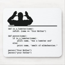 Code Python - Ta mère était un hamster