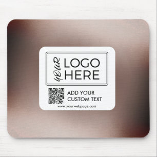 Tapis De Souris Code QR photo personnalisé Logo d'entreprise