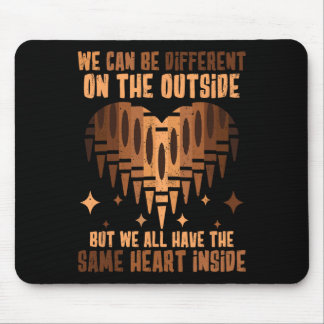 Tapis De Souris Coeur à l'intérieur de l'histoire noire Mois Junet