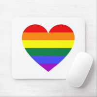 Coeur arc-en-ciel du Gay pride LGBT