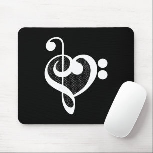 Tapis De Souris Cœur de musique - J'aime la musique