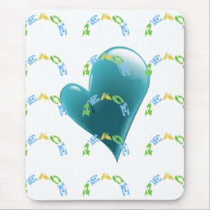 Tapis De Souris coeur de paix