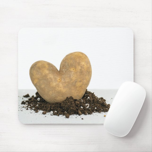 Tapis De Souris Coeur De Pomme De Terre En Sale (Avec souris)