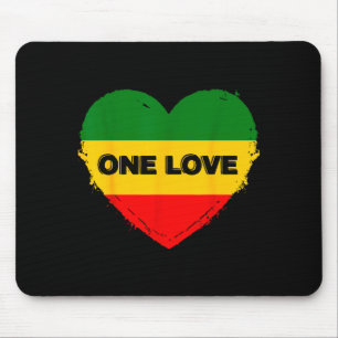 Tapis De Souris Cœur de reggae un amour musique reggae rasta Rasta