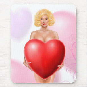 Tapis De Souris Coeur du pavé souris