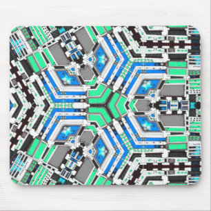 Tapis De Souris Coeur du treillis de Synergie