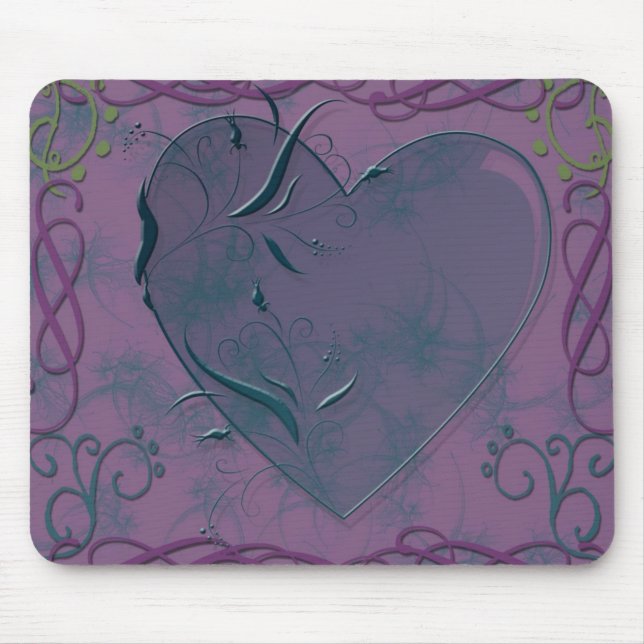 Tapis De Souris coeur et remous (Devant)