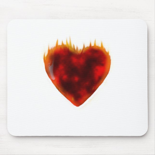 Tapis De Souris Coeur flamboyant (Devant)