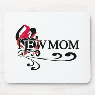 Tapis De Souris Coeur gothique Nouveau maman Tshirts et cadeaux
