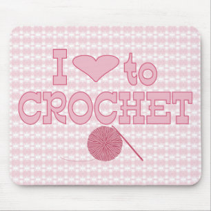Tapis De Souris Coeur I à faire du crochet