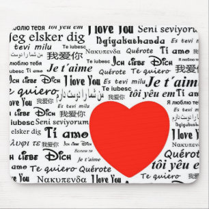 Tapis De Souris coeur je t'aime