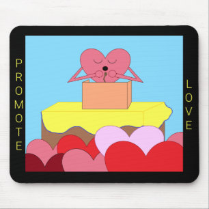 Tapis De Souris Coeur Parlant D'Amour :