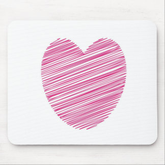 Tapis De Souris Coeur rose de griffes