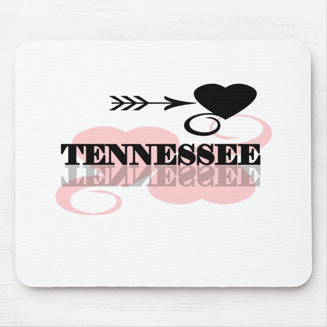 Tapis De Souris Coeur rose Tennessee (Devant)