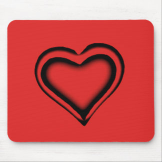 Tapis De Souris Coeur rouge