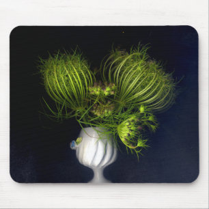 Tapis De Souris Cœur vert en noir
