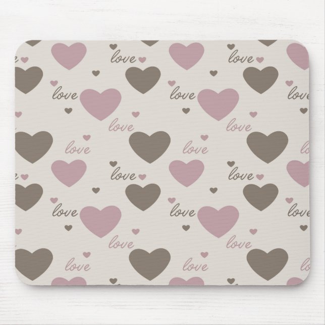 Tapis De Souris Coeurs d'amour (Devant)