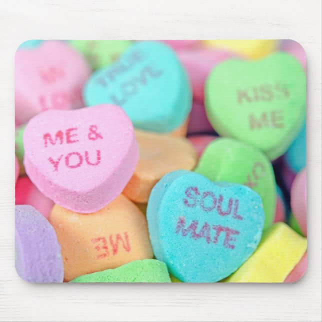 Tapis De Souris Coeurs de bonbons Valentine (Devant)