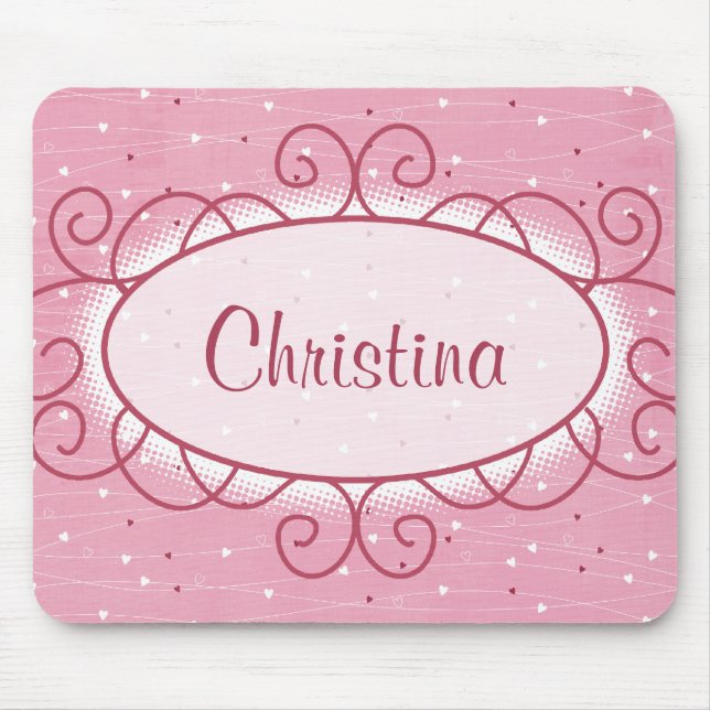 Tapis De Souris Coeurs et amour Mousepad (Devant)