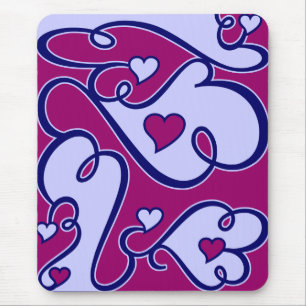 Tapis De Souris Coeurs lunaires mousepad