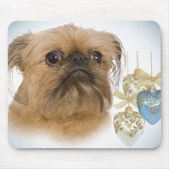 Tapis De Souris Coeurs Mousepad de griffon de Bruxelles (Devant)