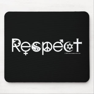 Tapis De Souris Coexister avec le respect - Paix et la tolérance