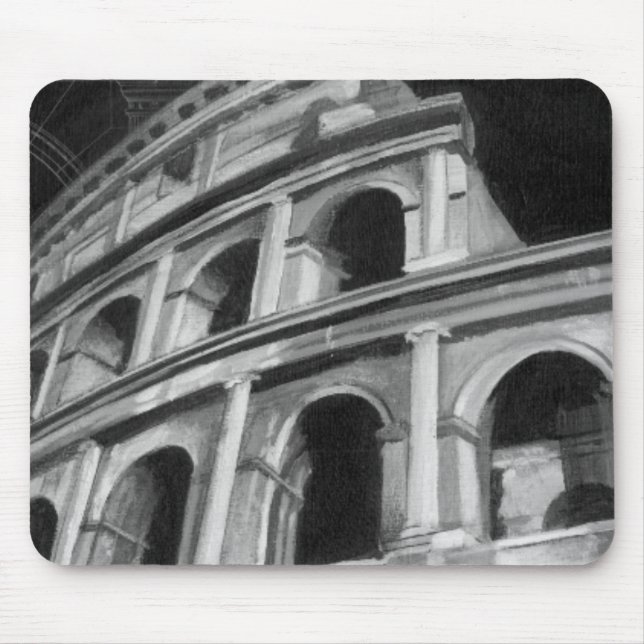 Tapis De Souris Colisée romaine avec dessins architecturaux (Devant)