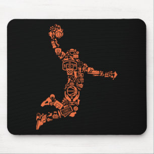 Tapis De Souris Collage de basket-ball