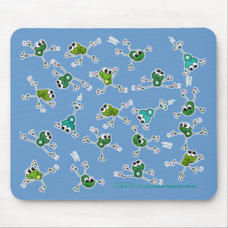 Tapis De Souris Collage de grenouilles