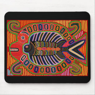 Tapis De Souris Collage de Kuna Indian Mola