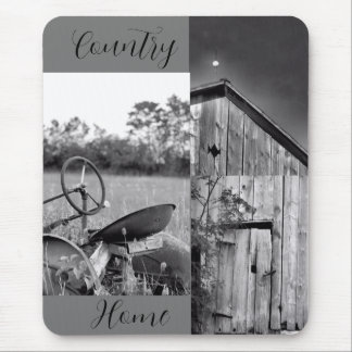 Tapis De Souris Collage de la grange de tracteur "Country Home"