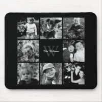 Collage et monogramme de photo de famille