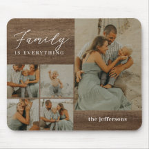 Collage familial Rustique moderne personnalisé Mou
