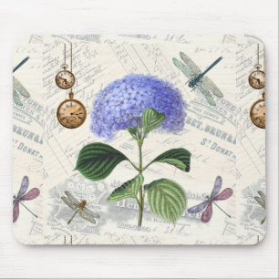 Tapis De Souris Collage Hydrangea