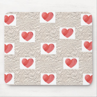 Tapis De Souris Collage Mousepad de coeur