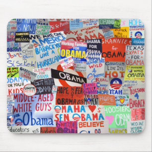 Tapis De Souris Collage Mousepad de signe d'Obama