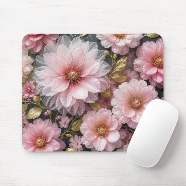 Tapis De Souris Collection Cosmos rose (Avec souris)