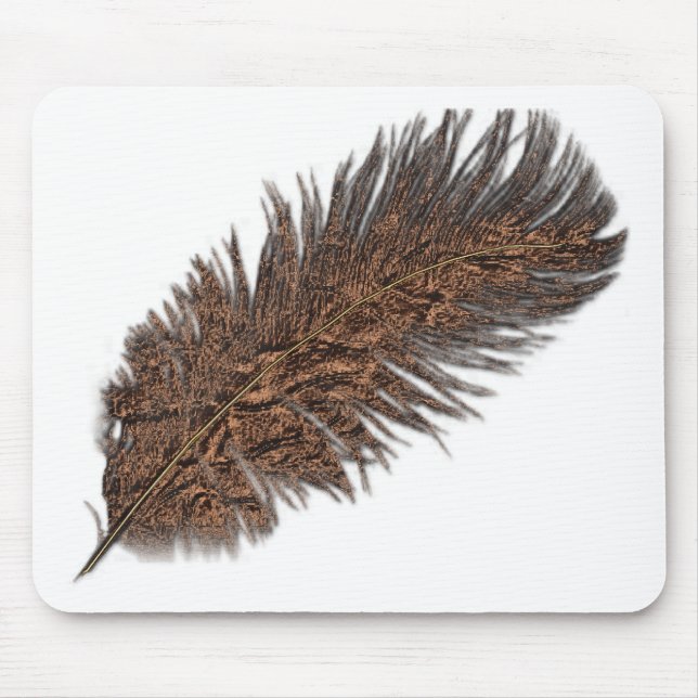 Tapis De Souris Collection de plumes de cuivre (Devant)